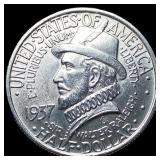 1937 Silver Half Dollar Roanoke Commemorative UNCI