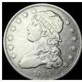 1835 Capped Bust Silver Quarter NEARLY  UNCIRCULA