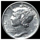 1931-S Silver Mercury Dime UNCIRCULATED