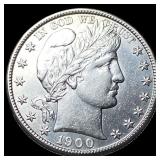 1900-S Silver Barber Half Dollar CLOSELY UNCIRCULA