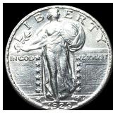 1929 Standing Liberty Silver Quarter CLOSELY UNCIR