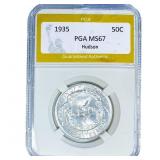 1935 Hudson Half Dollar PGA MS67