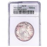 1853-O Seated Liberty Half Dollar ANACS AU50 Arrow