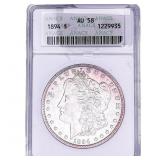 1894 Morgan Silver Dollar ANACS AU58