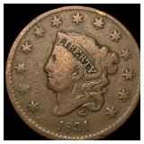1831 Coronet Head Large Cent LIGHTLY CIRCULATED