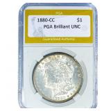1880-CC Morgan Silver Dollar PGA Brilliant UNC