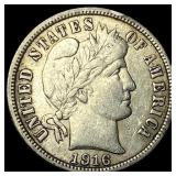 1916 Barber Dime NEARLY UNCIRCULATED