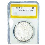 1878-S Morgan Silver Dollar PGA Brilliant UNC