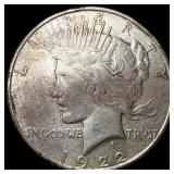 1922 Silver Peace Dollar NEARLY UNCIRCULATED