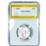 1930 Standing Liberty Quarter PGA MS64