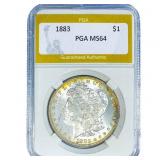 1883 Morgan Silver Dollar PGA MS64
