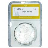 1879-S Morgan Silver Dollar PGA MS66