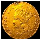 1857 Gold $3 Indian Princess Head HIGH GRADE