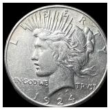 1924 Peace Silver Dollar CLOSELY UNCIRCULATED