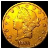 1892-S Gold $20 Double Eagle CLOSELY UNCIRCULATED