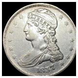 1837 Capped Bust Half Dollar NEARLY UNCIRCULATED
