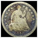 1842 Seated Liberty Half Dime LIGHTLY CIRCULATED