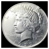 1927 Silver Peace Dollar CLOSELY UNCIRCULATED