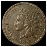 1875 Indian Head Cent NEARLY UNCIRCULATED