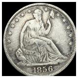 1856-O Silver Half Dollar NEARLY UNCIRCULATED