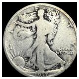 1917 Walking Liberty Half Dollar NICELY CIRCULATED