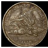 1858 Copper-Nickel Flying Eagle Cent CHOICE AU