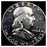 1962 Franklin Silver Half Dollar CHOICE PROOF