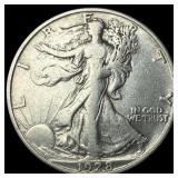 1928-S Silver Walking Liberty Half Dollar CLOSELY