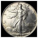 1937-S Silver Walking Liberty Half Dollar UNCIRCUL