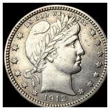 1912 Barber Quarter CHOICE AU