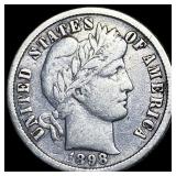 1898-O Silver Barber Dime NEARLY UNCIRCULATED