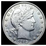 1915-D Silver Barber Half Dollar CHOICE AU