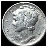 1927-D Silver Mercury Dime NEARLY  UNCIRCULATED