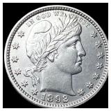 1892 Silver Barber Quarter UNCIRCULATED