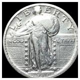 Standing Liberty Quarter 1927 No Mint Mark. NEARLY