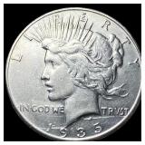 1935-S Silver Peace Dollar CLOSELY UNCIRCULATED