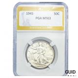 1945 Walking Liberty Half Dollar PGA MS63