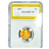 1947 Wheat Cent PGA MS67 RD