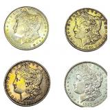 [4 Coins] 1901-1904 Morgan Silver Dollar