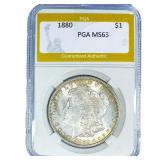 1880 Morgan Silver Dollar PGA MS63