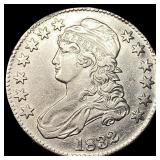 1832 Capped Bust Half Dollar NEARLY UNCIRCULATED