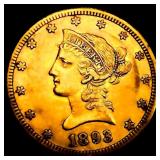1893-CC $10 Gold Eagle HIGH GRADE+
