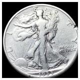 1933-S Silver Walking Liberty Half Dollar LIGHTLY