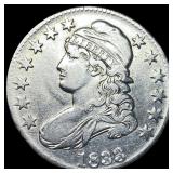 1833 Capped Bust Half Dollar NEARLY UNCIRCULATED