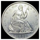 1859-O Silver Seated Liberty Half Dollar CLOSELY U