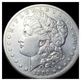1892-CC Silver Morgan Dollar NEARLY UNCIRCULATED