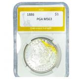 1886 Morgan Silver Dollar PGA MS63