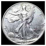 1938-D Silver Walking Liberty Half Dollar CLOSELY