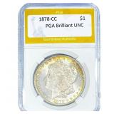 1878-CC Morgan Silver Dollar PGA Brilliant UNC