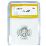 1942/1 Mercury Silver Dime PGA VF25